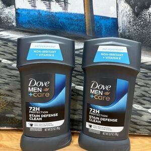 Dove Men+Care Stain Defense Clean Antiperspirant – 2-Pack